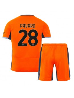 Otroški Nogometna dresi replika Inter Milan Benjamin Pavard #28 Tretji 2023-24 Kratek rokav (+ hlače)